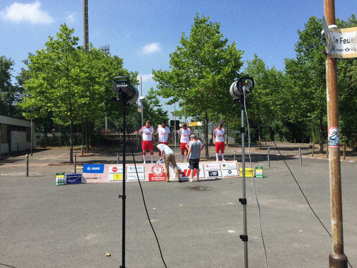 Ausschnitt der Umsetzung des Fortuna Köln Fotoshootings